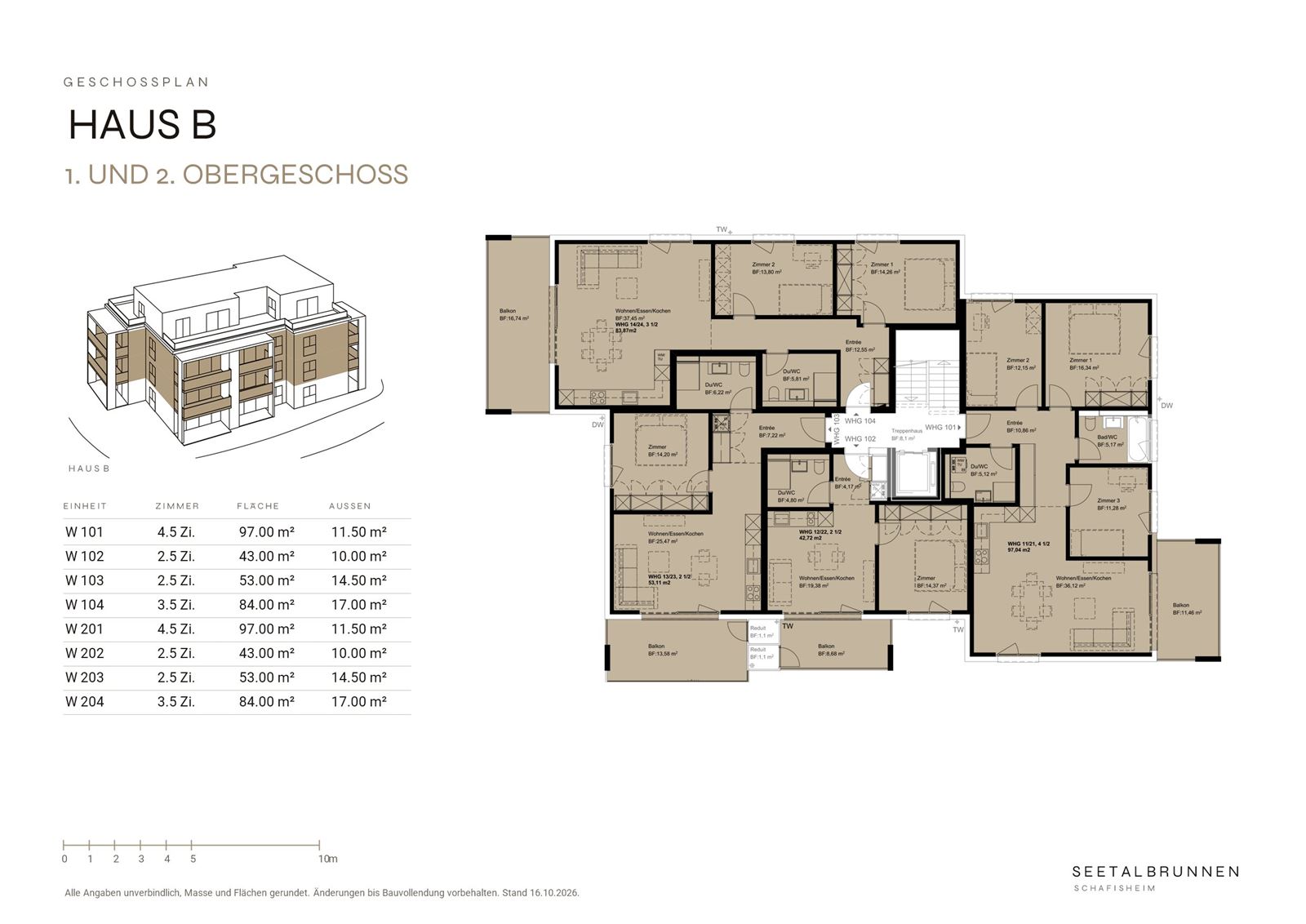 Vorschau: Obergeschoss Haus B