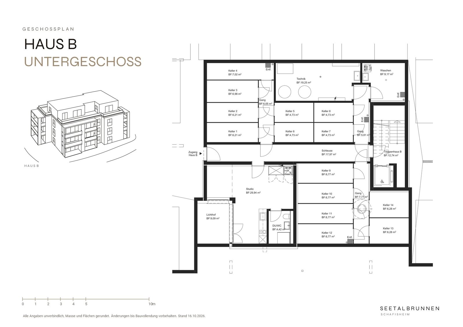 Vorschau: Untergeschoss Haus B