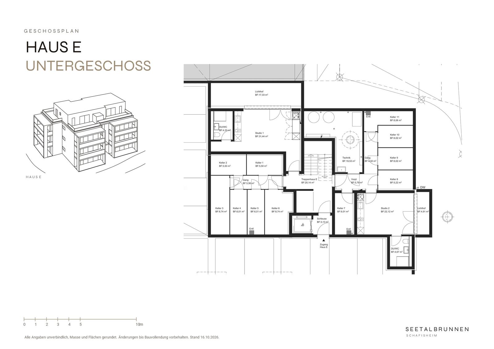 Vorschau: Untergeschoss Haus E
